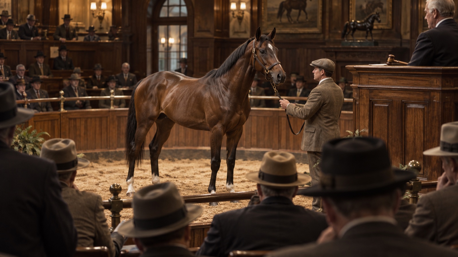 セリ市|若駒とオークション会場